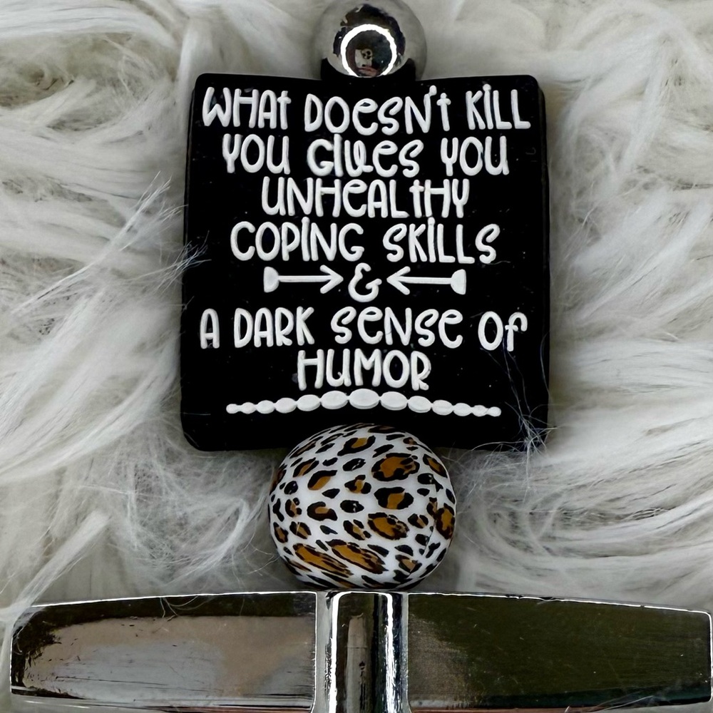 Silver Corkscrew with Humorous Topper
